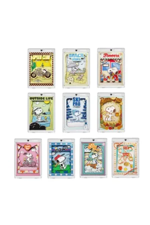 Snoopy Puremind Wooden Mini Art Snoopy Magnetic Case Blind Box Asst 10pcs Lage Kosten