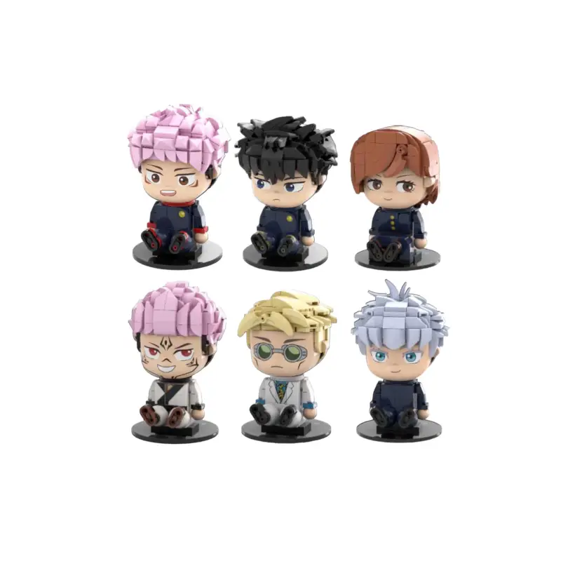 Laatste Versie Jujutsu Kaisen Puremind Building Block Sitting Baby Series Blind Box Asst 6pcs