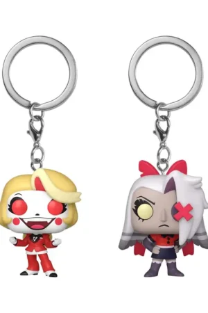Hazbin Hotel pack of 2 POP! Vinyl Charlie & Vaggie keychains, 4 cm Pop figur Korting