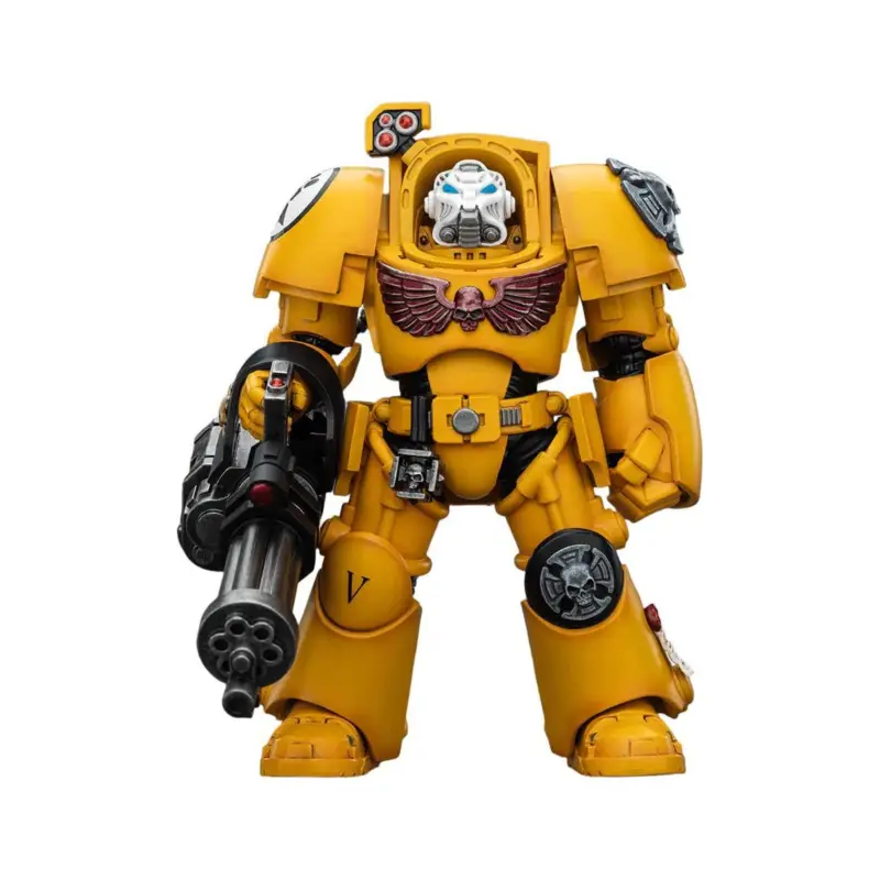Warhammer 40,000 Imperial Fists Terminator 3 Figure with Power Fist and Assault Cannon 14 cm Beperkt Aanbod