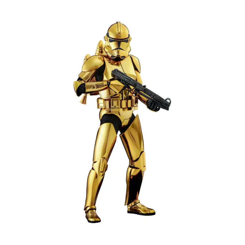 Korting Star Wars action figure 1/6 Clone Trooper (Gold Chrome Version) Exclusive 30 cm Figuurtje