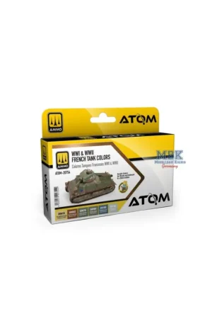 Veilige Betaling ATOM WWI & WWII French Tank Colors Acrylverf