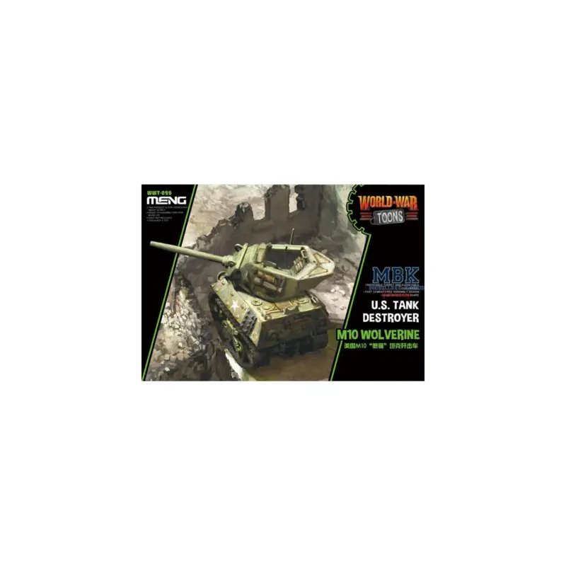 World War Toons M10 Wolverine U.S. Tank Destroyer Schaalmodel Actieprijs