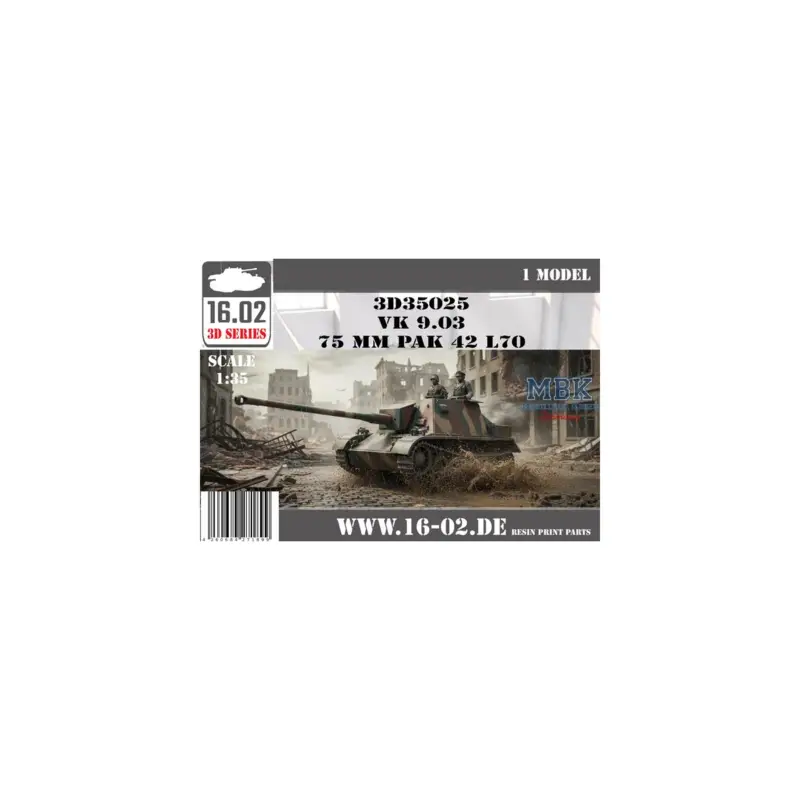 VK 9.03 75mm PaK 42 L/70 Schaalmodel Koop Online