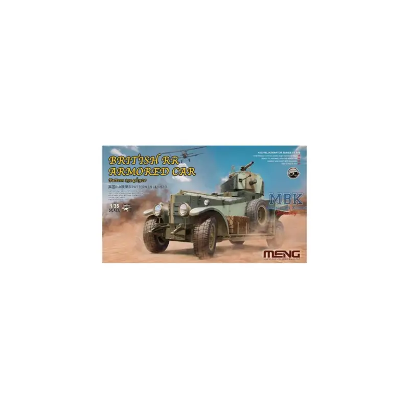 Gratis Retour British Rolls-Royce Armoured Car 1914/1920 Schaalmodel