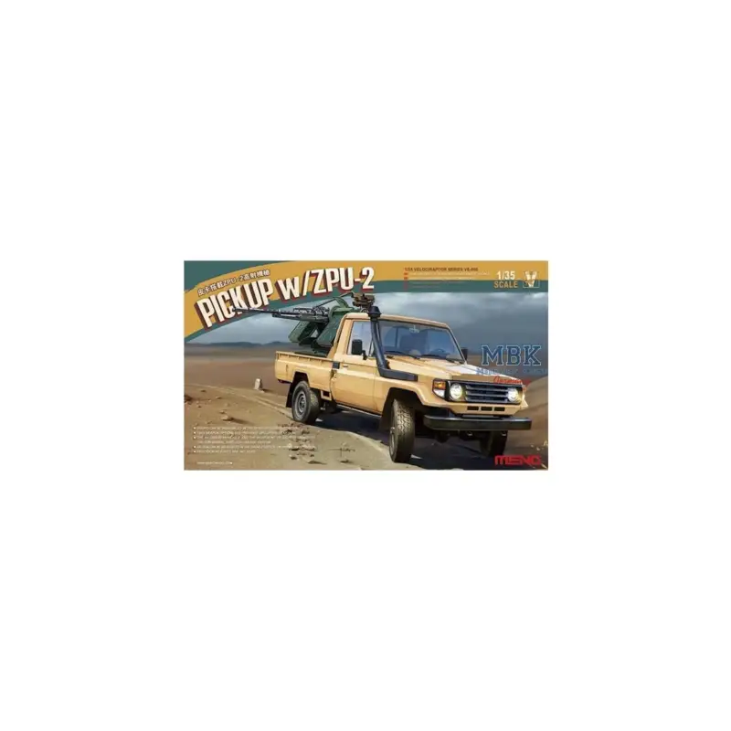Pickup w/ ZPU-2 Schaalmodel Aanbieding