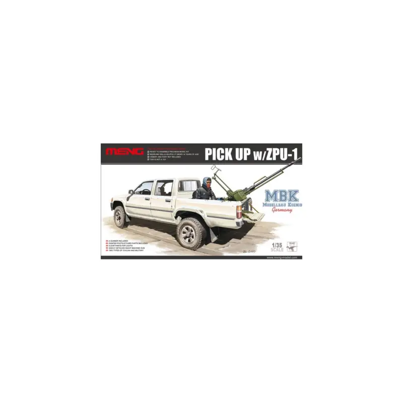Pick Up w/ ZPU-1 Schaalmodel Meest Verkocht