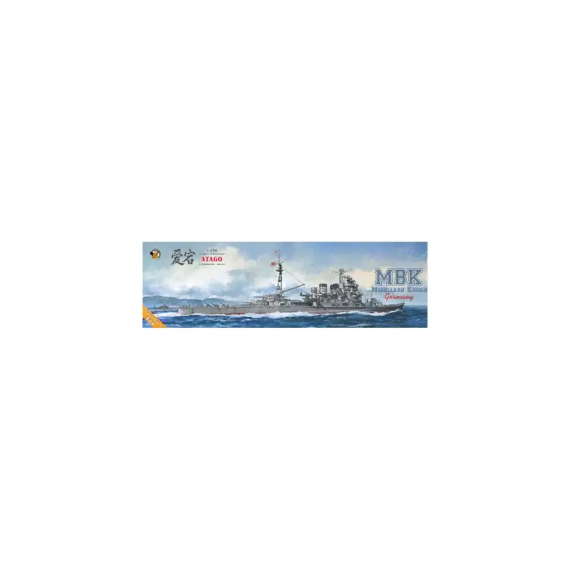 Populair IJN Heavy Cruiser ATAGO-Deluxe Kit Schaalmodel