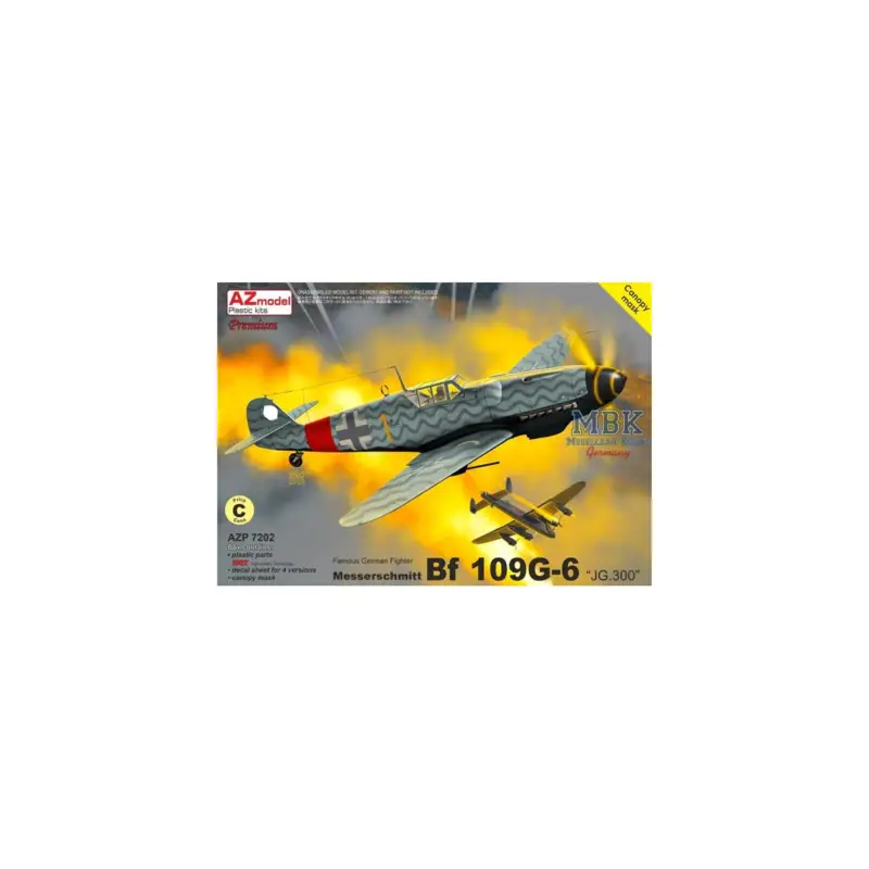 Express Levering Messerschmitt Bf 109G-6 „JG.300“ Schaalmodel