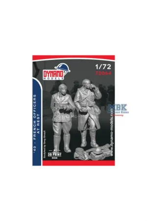 1940 French Officers at Rest Set Figuren Laatste Versie