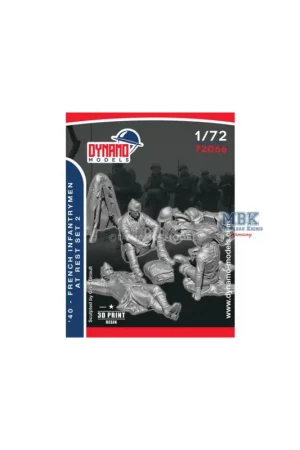 1940 French Infantrymen at Rest Set 2 Figuren Laatste Versie