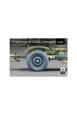 ZU 23-2 Ordinary and sagged wheel set - 1/35 Direct Verzonden