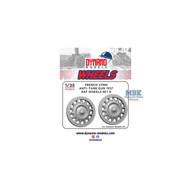Speciale Aanbieding Wheels Type RAF Version B for French 47mm AT gun