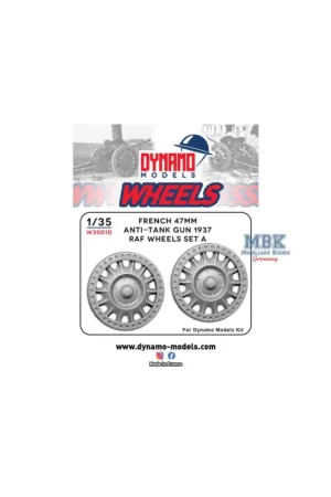 Uitverkoop Wheels Type RAF Version A for French 47mm AT gun