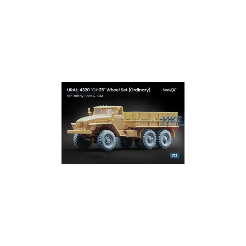 Direct Beschikbaar URAL-4320 OI-25 Ordinary wheel set - 1/72