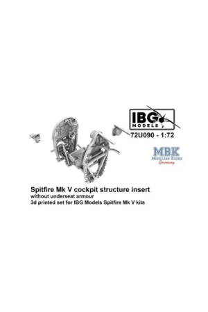 Beperkte Voorraad Spitfire Mk V Cockpit Structure Insert wo/seat arm