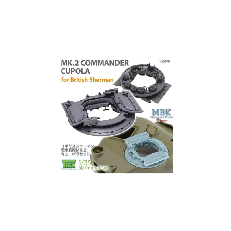 Betrouwbaar Mk. 2 Commander Cupola WWII British Sherman