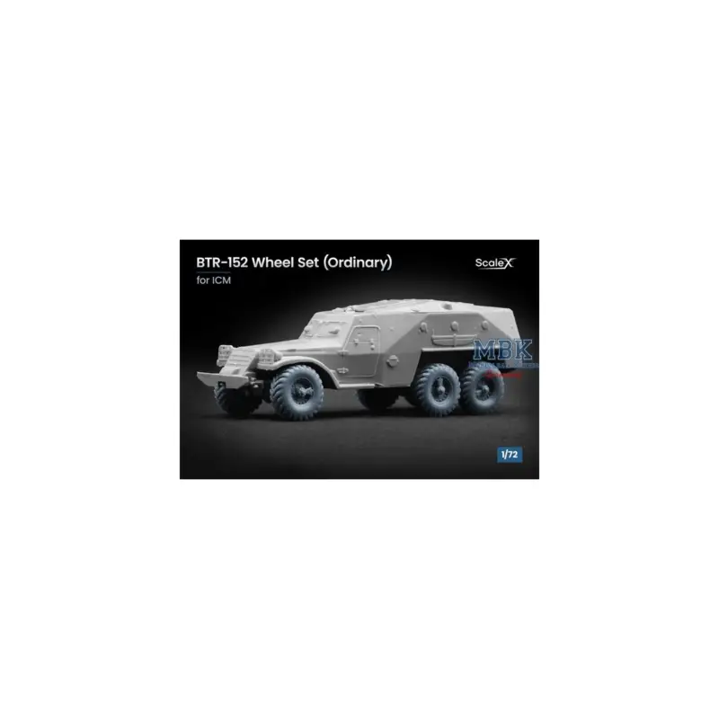 BTR-152 Ordinary wheel set - 1/72 Weekendaanbieding