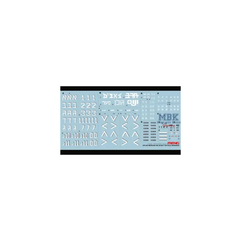Snelle Levering Tactical markings for merkava mk.3d/baz