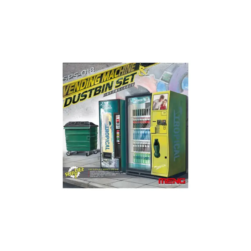 Vending Machine & Dustbin Set Lage Prijs