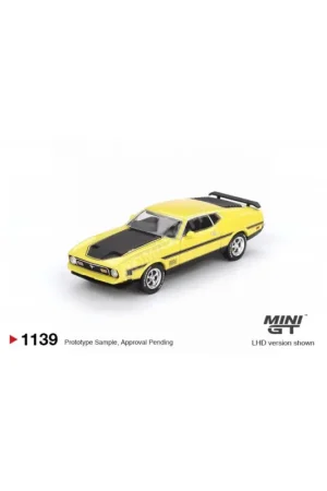 Ford mustang mach 1 1971 yellow “grabber yellow” (lhd) Miniatuur Nu Kopen