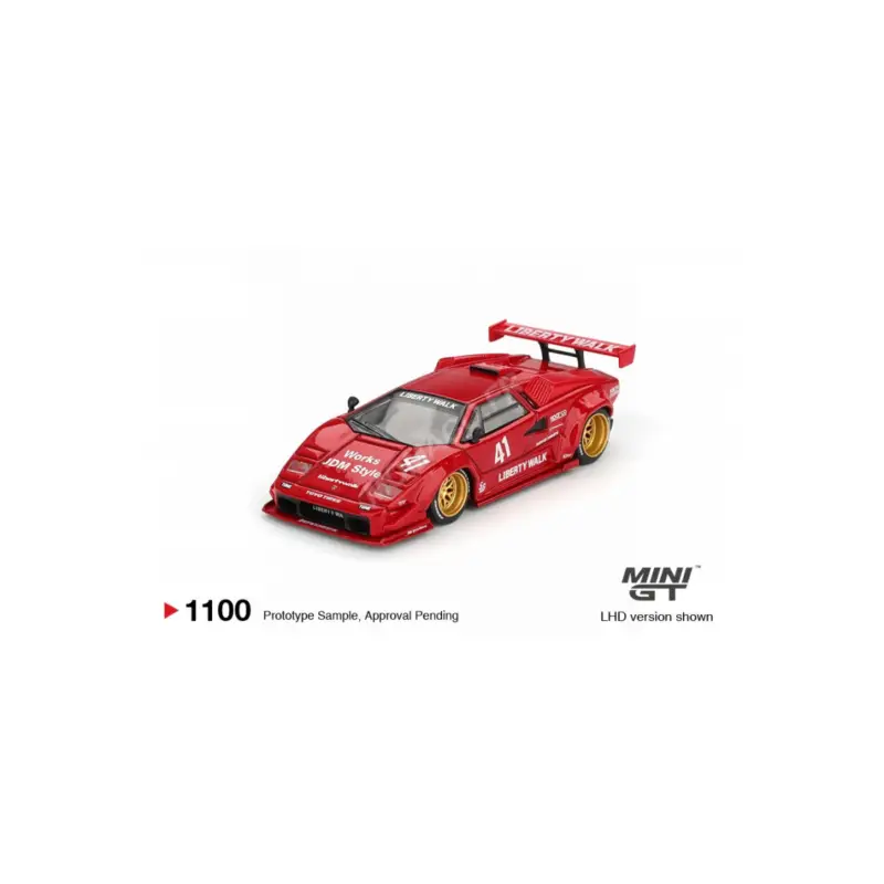 Lamborghini countach lb-works 2025 red (lhd) Miniatuur Meest Verkocht