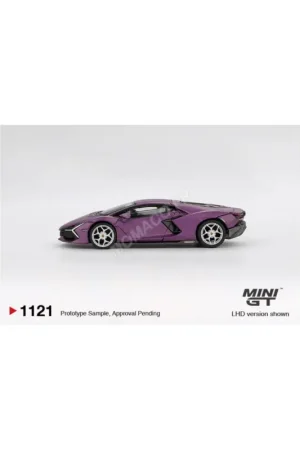Snelle Levering Lamborghini revuelto 2024 violet "viola 30th matte" (blister edition) (lhd) Miniatuur