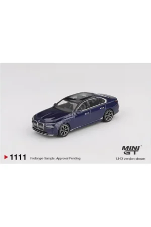 Bmw i7 xdrive60 2022 metallic blue “tanzanite” (lhd) Miniatuur Op = Op