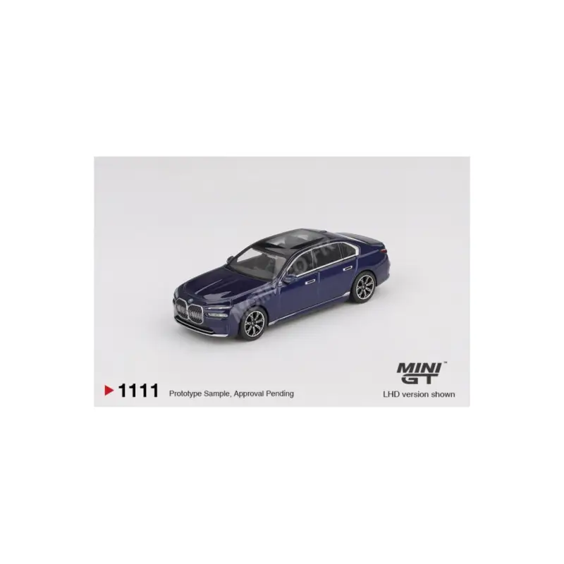 Bmw i7 xdrive60 2022 metallic blue “tanzanite” (lhd) Miniatuur Op = Op