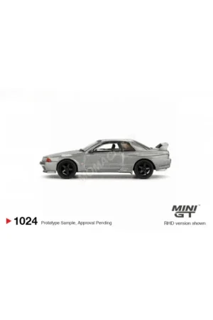Nissan skyline gt-r (nismo bnr32 - crs version) 1992 gray "dark metal grey" (blister edition) (rhd) Alleen Vandaag