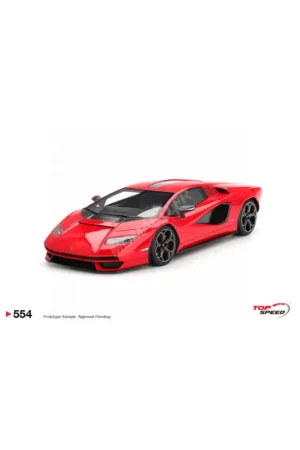 Beperkt Aanbod Lamborghini countach lpi 800-4 2023 red “rosso mars” Miniatuur