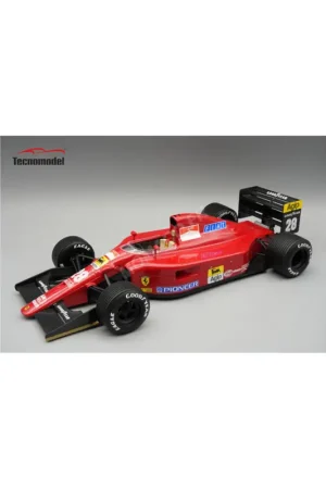 Ferrari 642 f1 with rain tires 28 jean alesi british grand prix 1991 Miniatuur Voordeelprijs