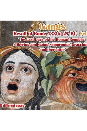 Exclusieve Aanbieding Gangs / Revolt of Rome 133 BC to 27 BC Set 2 the last days of the Roman Republic 'Tiberius and Gaius Sempronius Gracchus' and th
