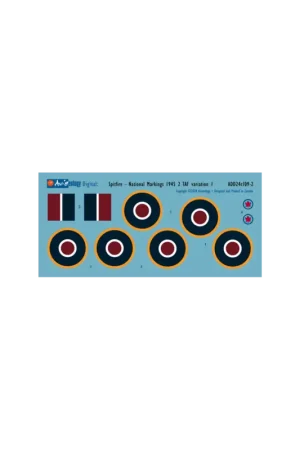 Supermarine Spitfire National Markings – Standard (w/ Type B upper wing roundels) Laatste Kans