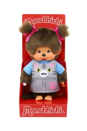 Exclusieve Aanbieding MONCHHICHI - Cat Overalls - Plush Toy 20cm