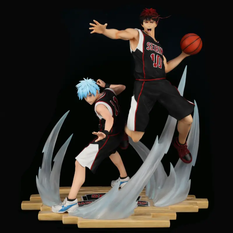Hoge Kwaliteit KUROKO'S BASKET - Tetsuya & Taiga "Black Jersey" - Statuette 41cm Figuurtje