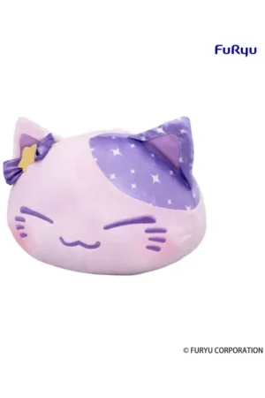 Nemuneko Cat soft toy Big Plush Purple 35 cm Actieprijs