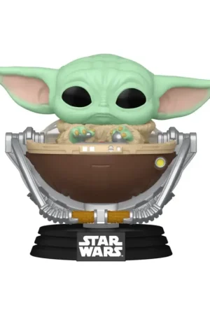 Op = Op Star Wars: The Mandalorian and Grogu POP! Vinyl Figure Bobble Head Grogu in Pram 9 cm Pop figur