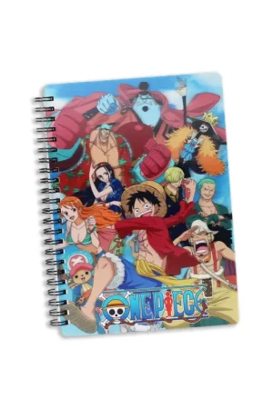 One Piece 3D Effect Notebook Straw Hat Crew 21X15 cm Veilige Betaling