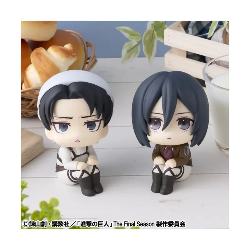 Attack on Titan statuette PVC Look Up Levi Cleaning up Ver. & Mikasa Ackerman (with gift) 11 cm Uitverkoop