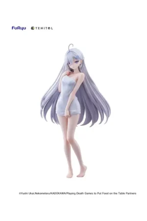 Finale Uitverkoop Playing Death Games to Put Food on the Table Figure Light Novel Yuki Golden Bath Ver. 30cm