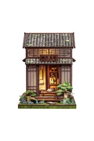 Uitverkoop Maquette Book Nook Model Kit Miniature House Kirishima Cha-an 19 x 14 cm