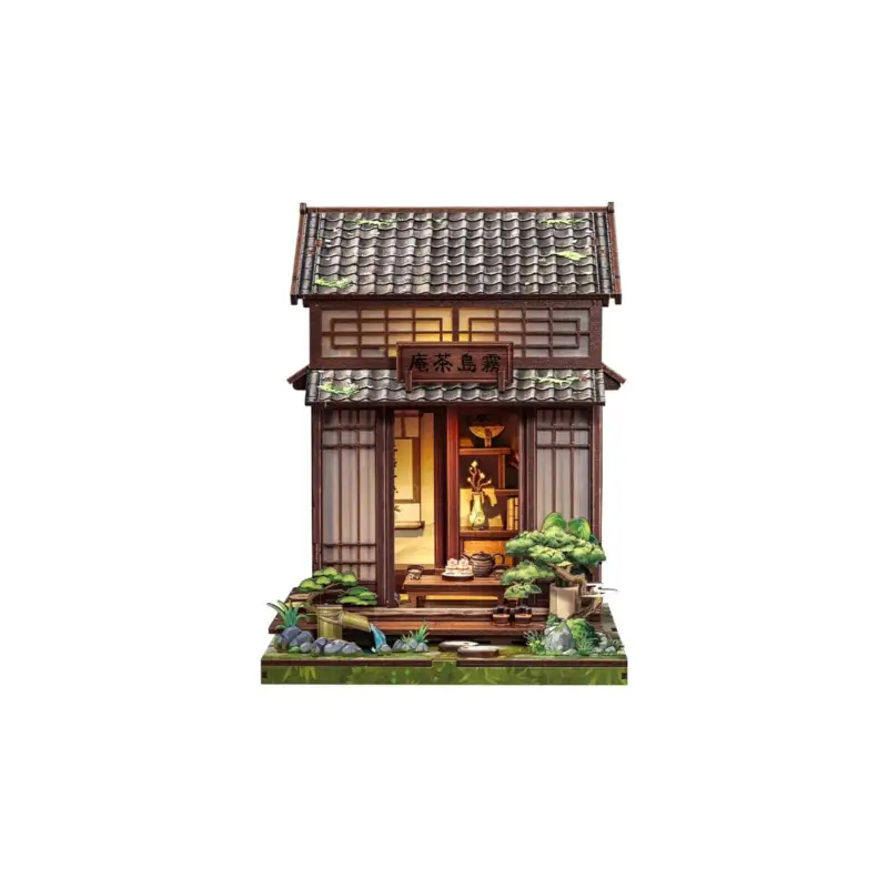 Uitverkoop Maquette Book Nook Model Kit Miniature House Kirishima Cha-an 19 x 14 cm