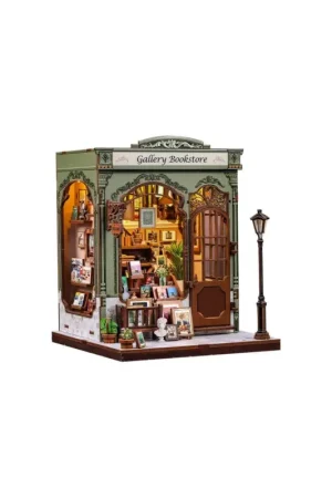 Snelle Levering Maquette Book Nook Model Kit Miniature House Gallery Bookstore 20 x 16 cm