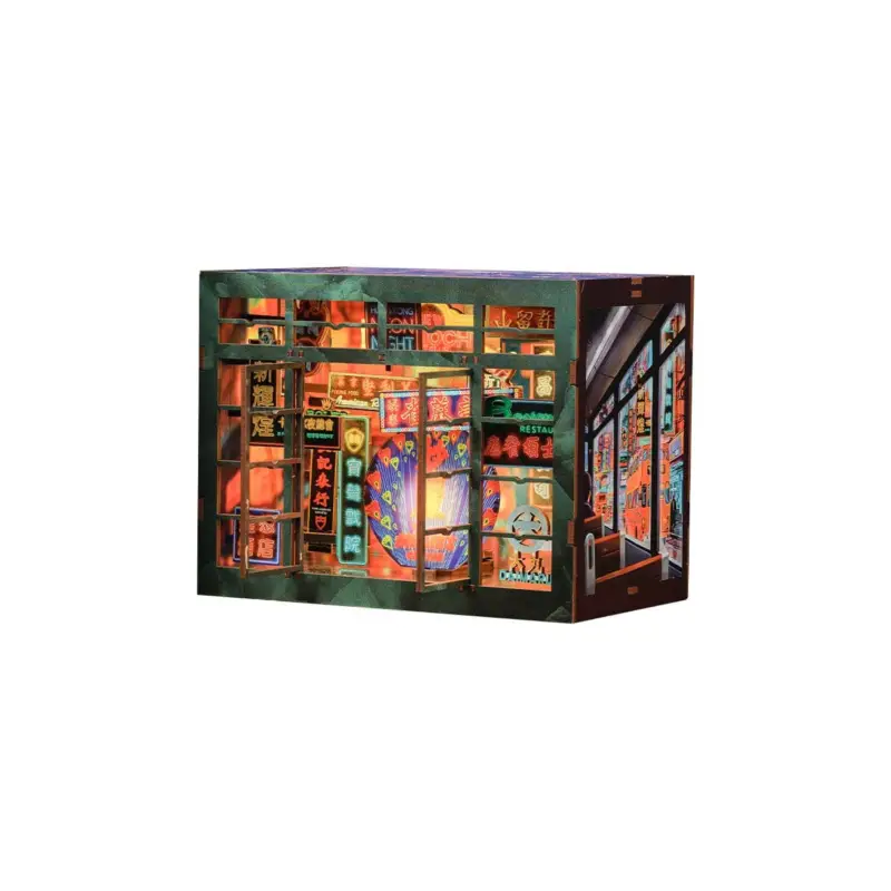 Model Book Nook Hong Kong Neon Light 13 x 17 cm Seizoensaanbieding