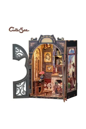 Gecertificeerd Model Book Nook Count Cat´s Study 17 x 12 cm