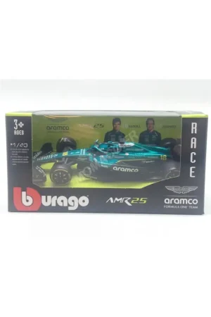 Gratis Retour Aston martin f1 amr25 team aramco cognizant 18 lance stroll 2025 (boitage souple) Miniatuur