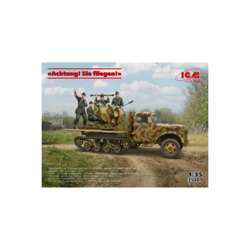d.Kfz.3b with 2cm Flak 38 and four-man crew. Schaalmodel Lage Prijs