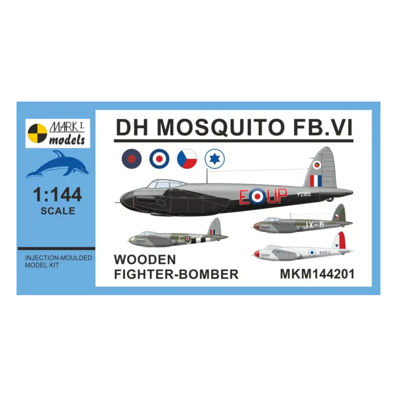 de Havilland Mosquito FB.VI 'Wooden Fighter-Bomber' new schemes and decals Schaalmodel Korting