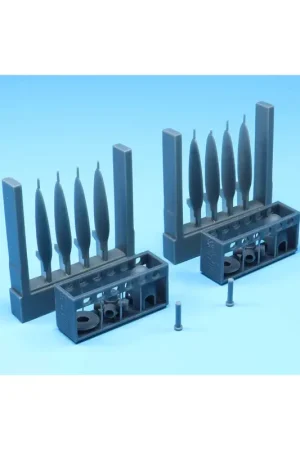 Op = Op Heinkel He-219V3-V8 (Four bladed propellers)(designed to be used with Tamiya kits) some parts 3D-Printed